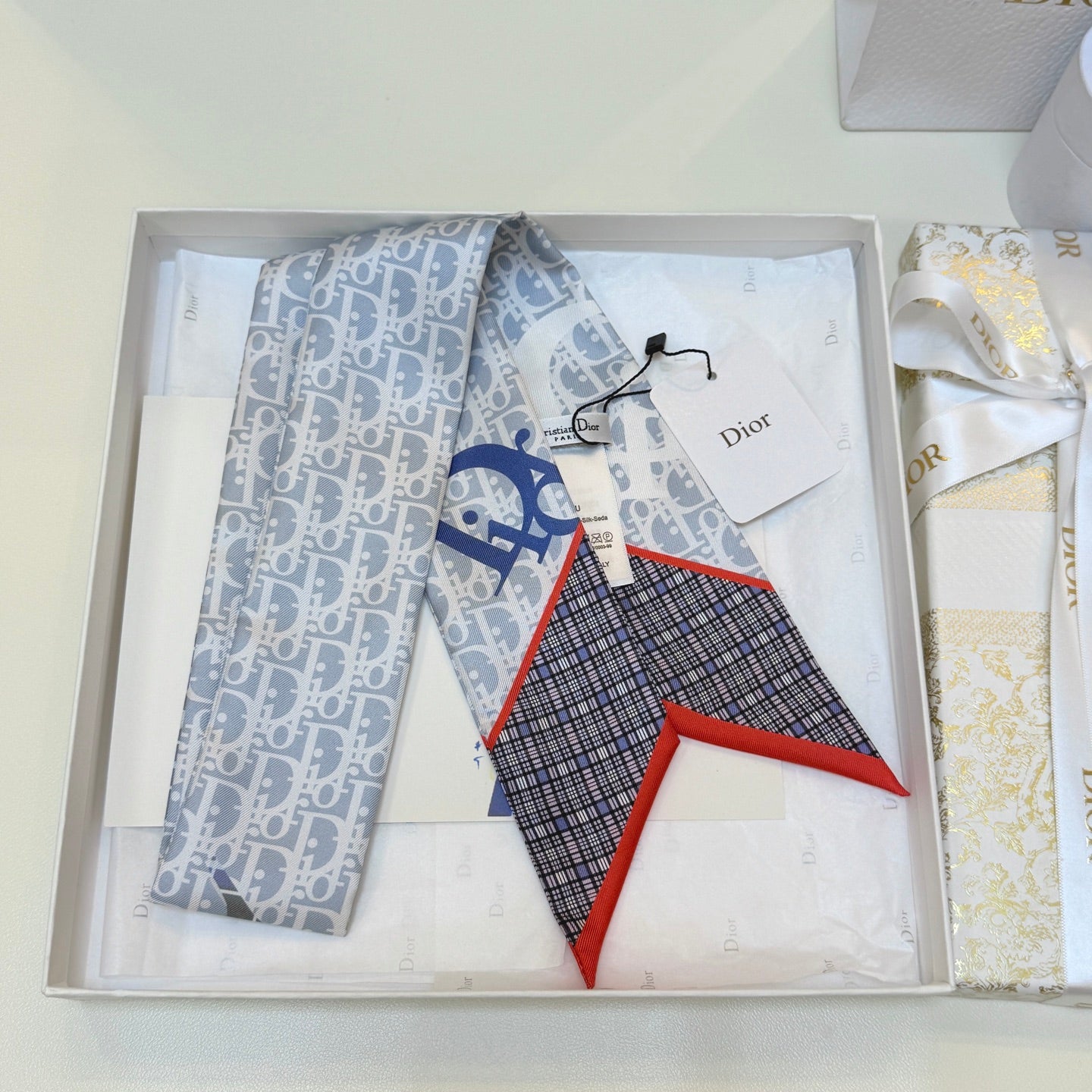 DIOR 26S SCARF 100CM IN SILK 289042