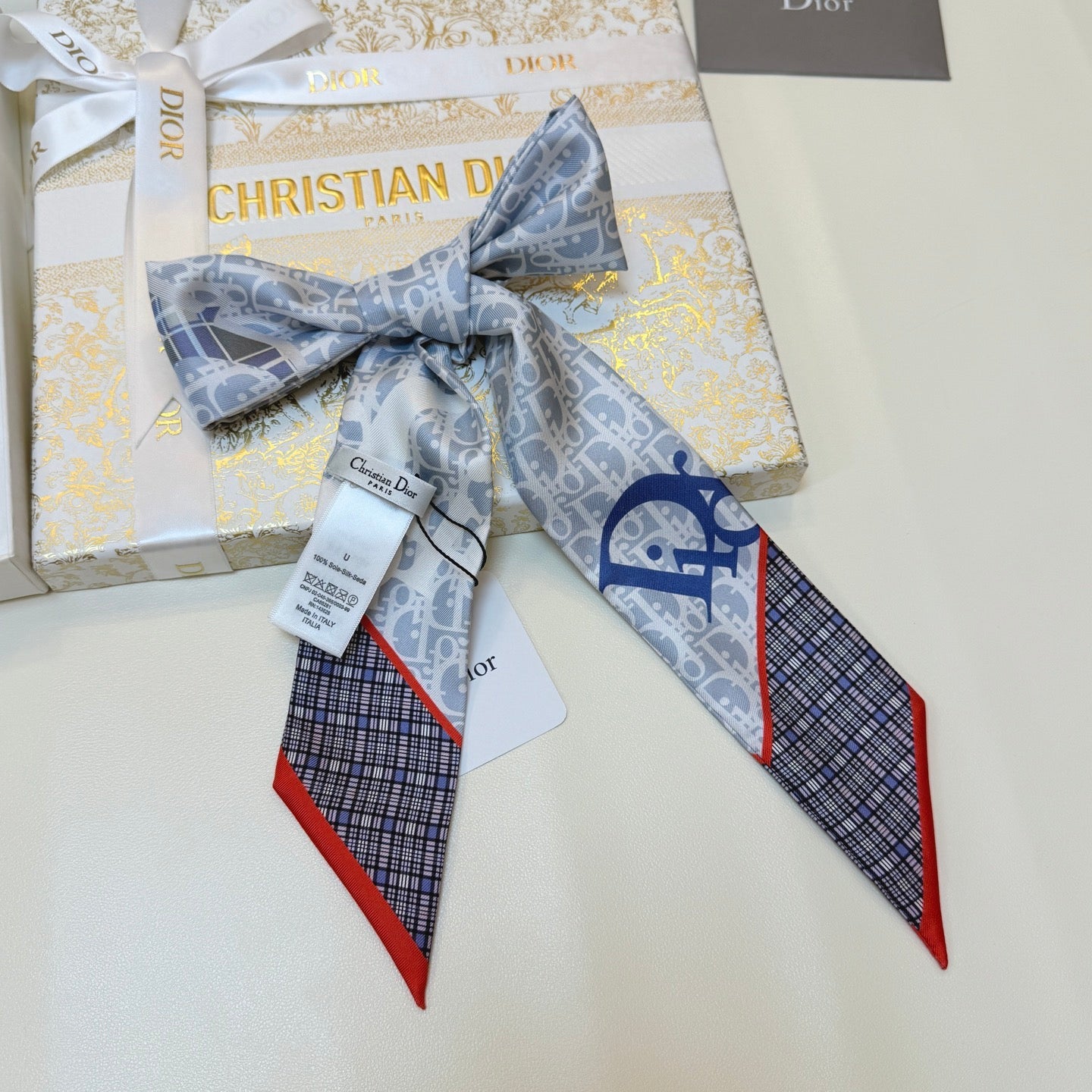 DIOR 26S SCARF 100CM IN SILK 289042