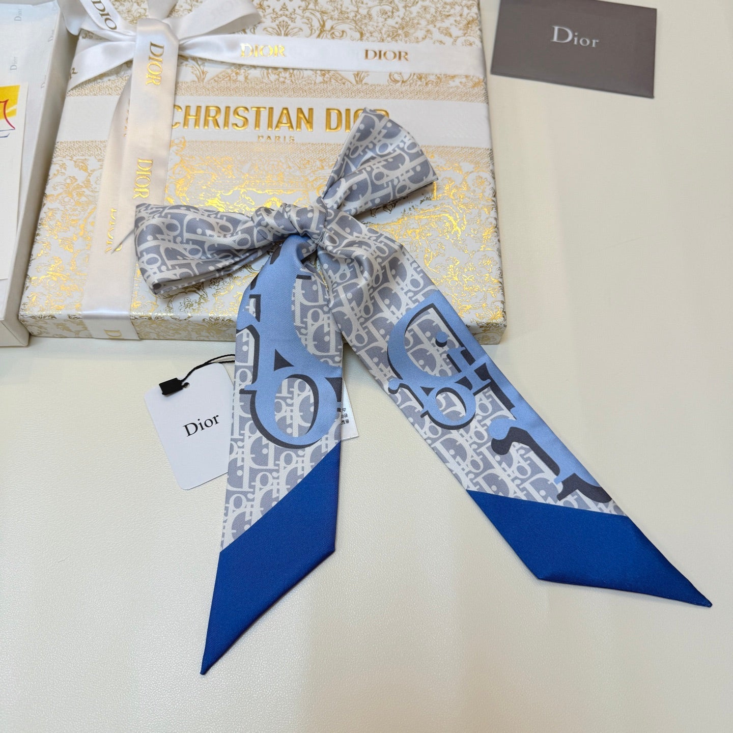 DIOR 26S SCARF 100CM IN SILK 289044