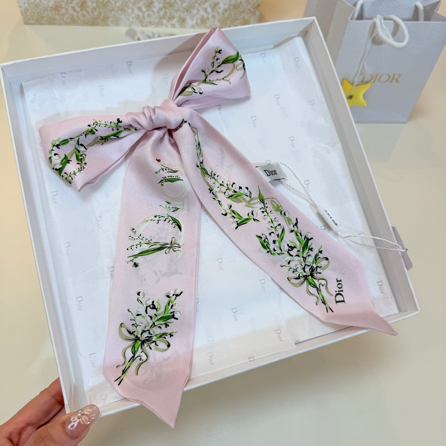 DIOR 26S SCARF 105CM IN SILK 304065