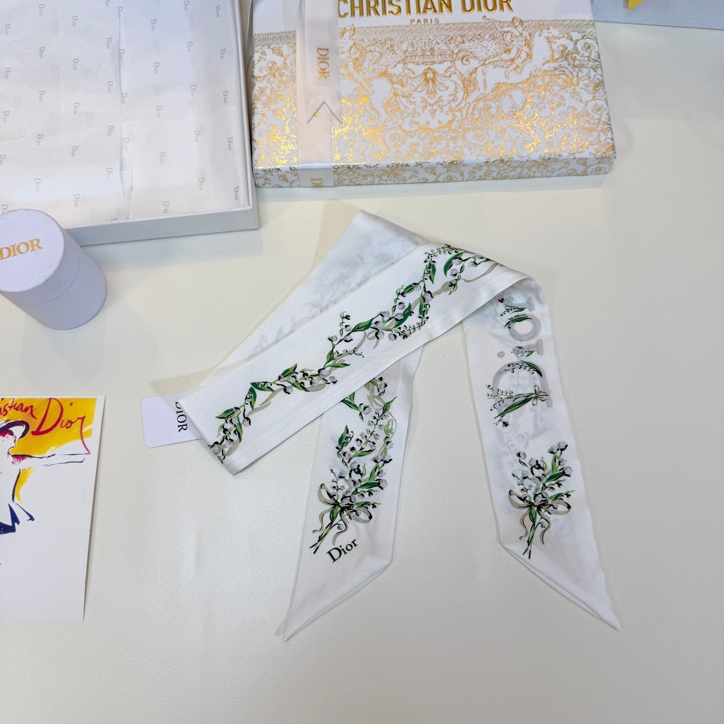 DIOR 26S SCARF 105CM IN SILK 304066