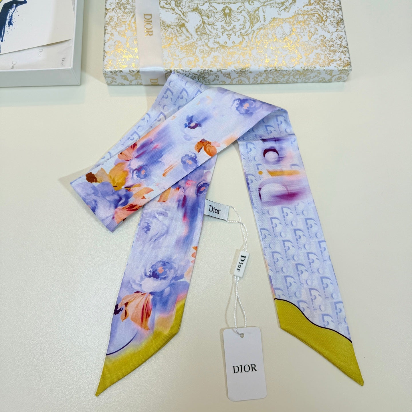 DIOR 26S SCARF 105CM IN SILK 316503