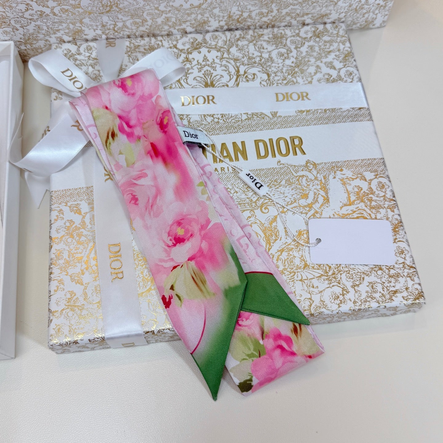 DIOR 26S SCARF 105CM IN SILK 316504