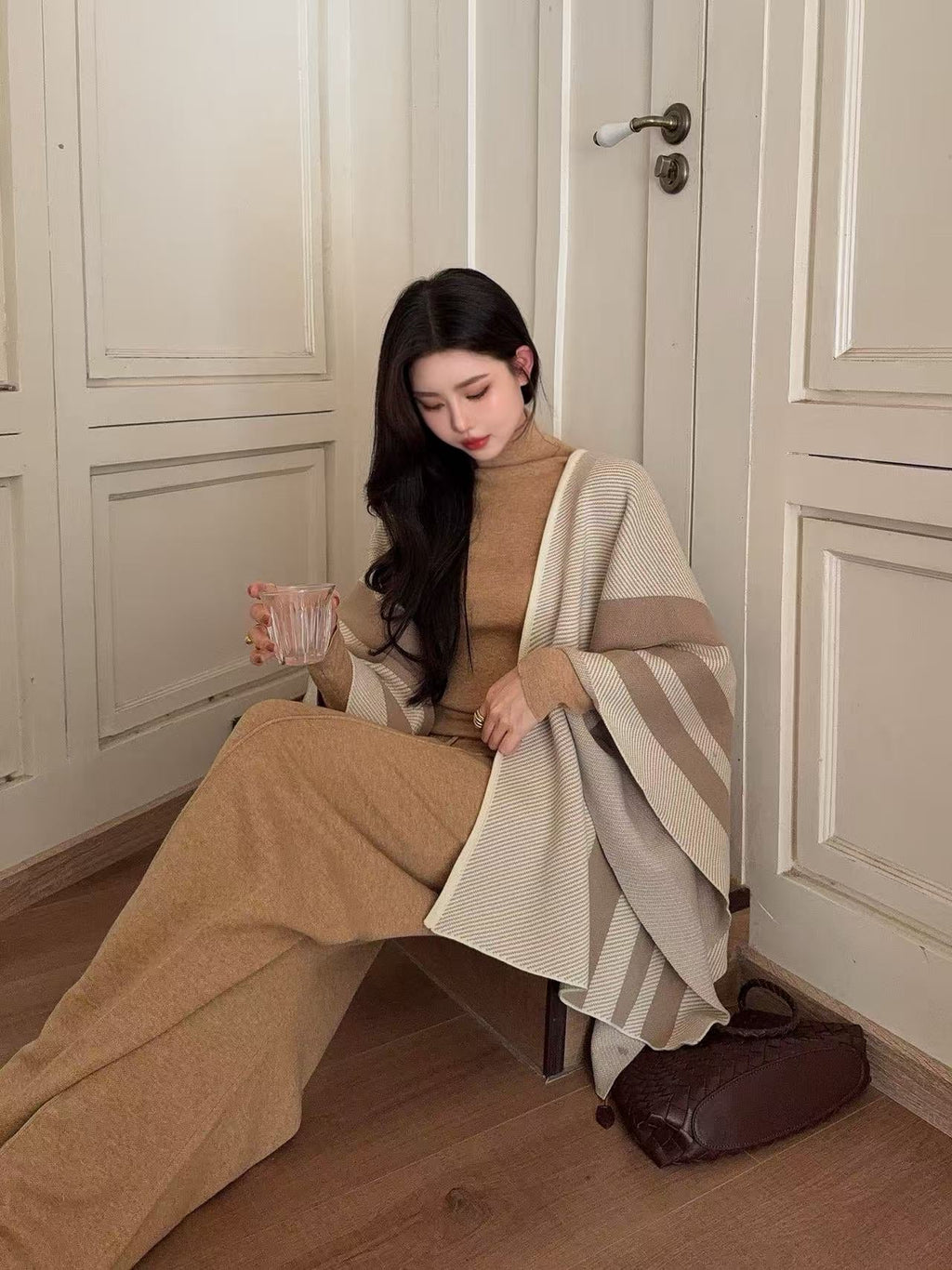 HERMES 25S PLAID KNIT CARDIGAN 291