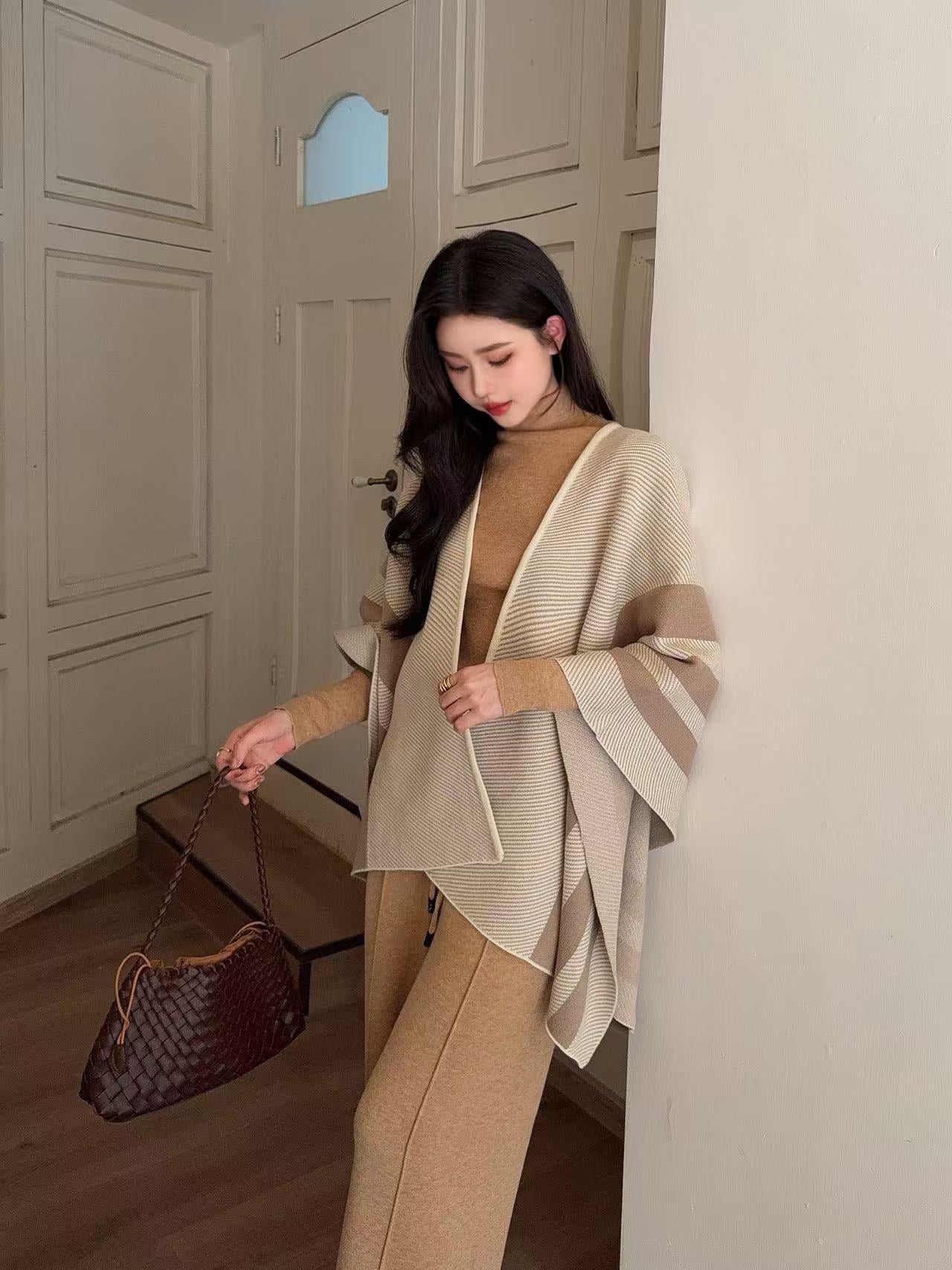 HERMES 25S PLAID KNIT CARDIGAN 291