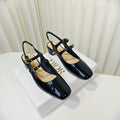 DIOR 26S SLINGBACK PUMP 40 MM IN BLACK PATENT CALFSKIN