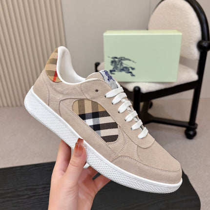 BURBERRY 26S SNEAKERS IN SAND BEIGE SUEDE