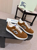 BURBERRY 26S SNEAKERS IN BROWN SUEDE