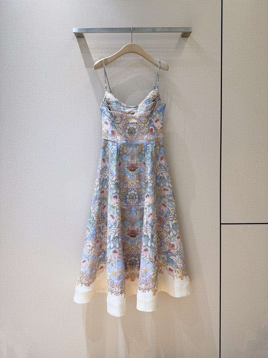 ZIMMERMANN 26S PATTERNED SPAGHETTI STRAP DRESS STYLE 73
