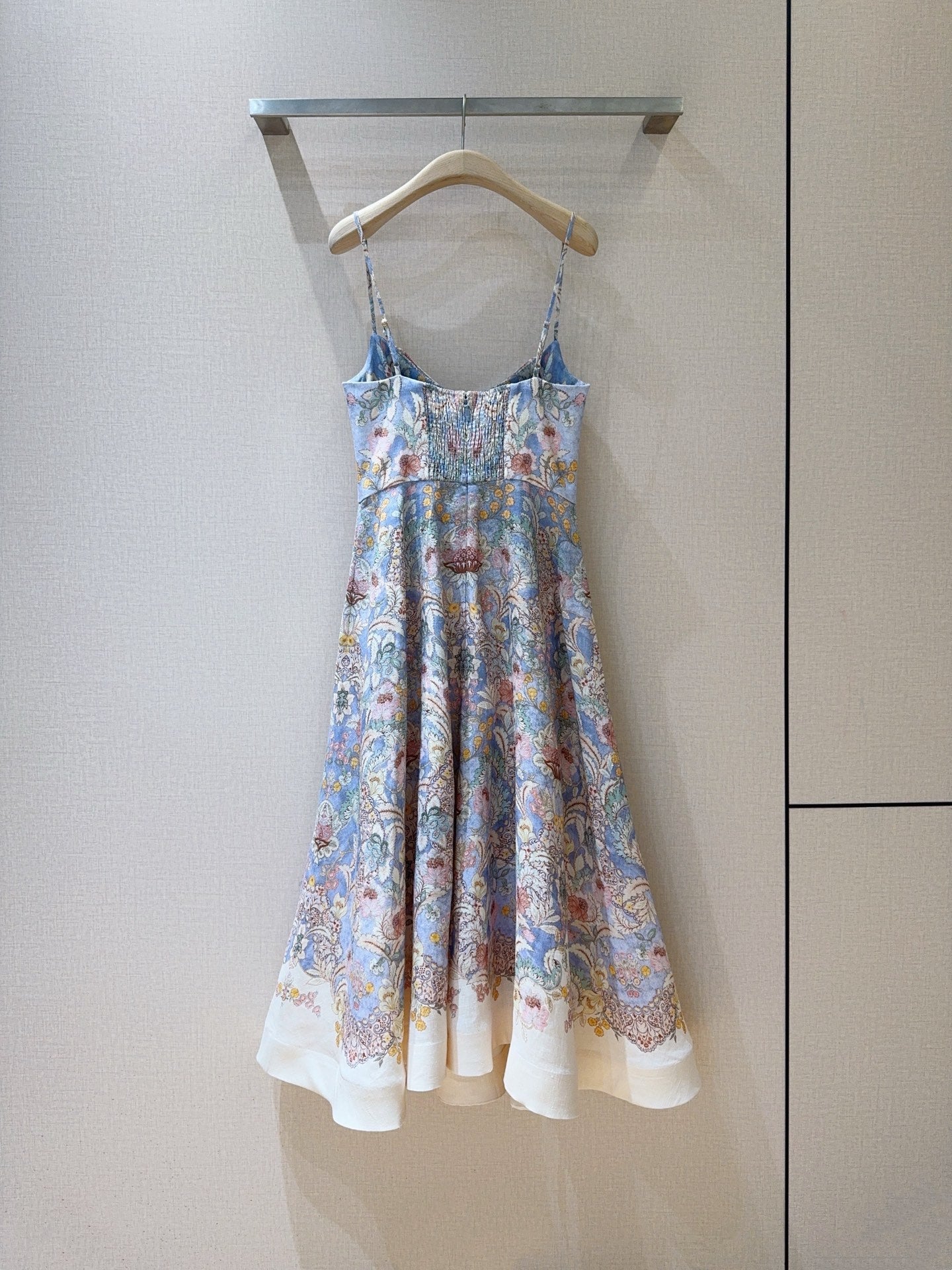 ZIMMERMANN 26S PATTERNED SPAGHETTI STRAP DRESS STYLE 73
