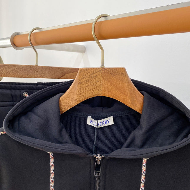 BURBERRY 26S ZIP-UP HOODED TRACKSUIT 477