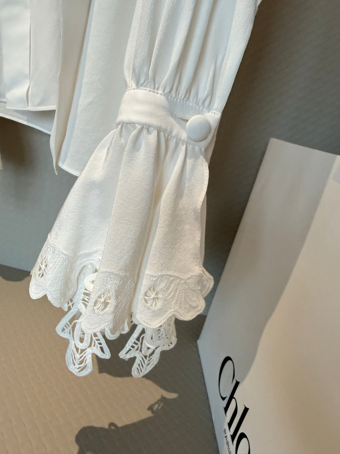 ELEGANT CHLOE WHITE BLOUSE