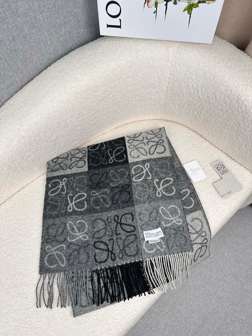 LOEWE 26S SCARF 200 IN CASHMERE 126267
