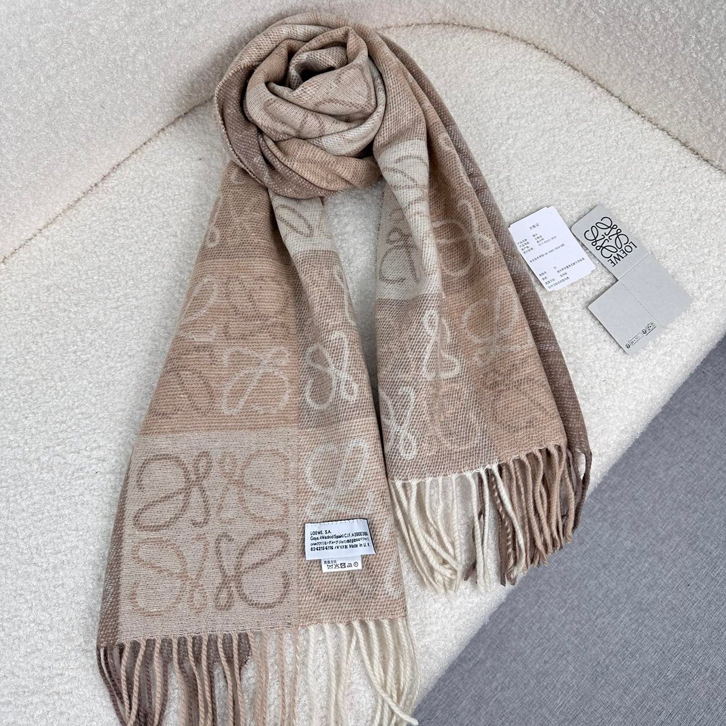 LOEWE 26S SCARF 200 IN CASHMERE 126268