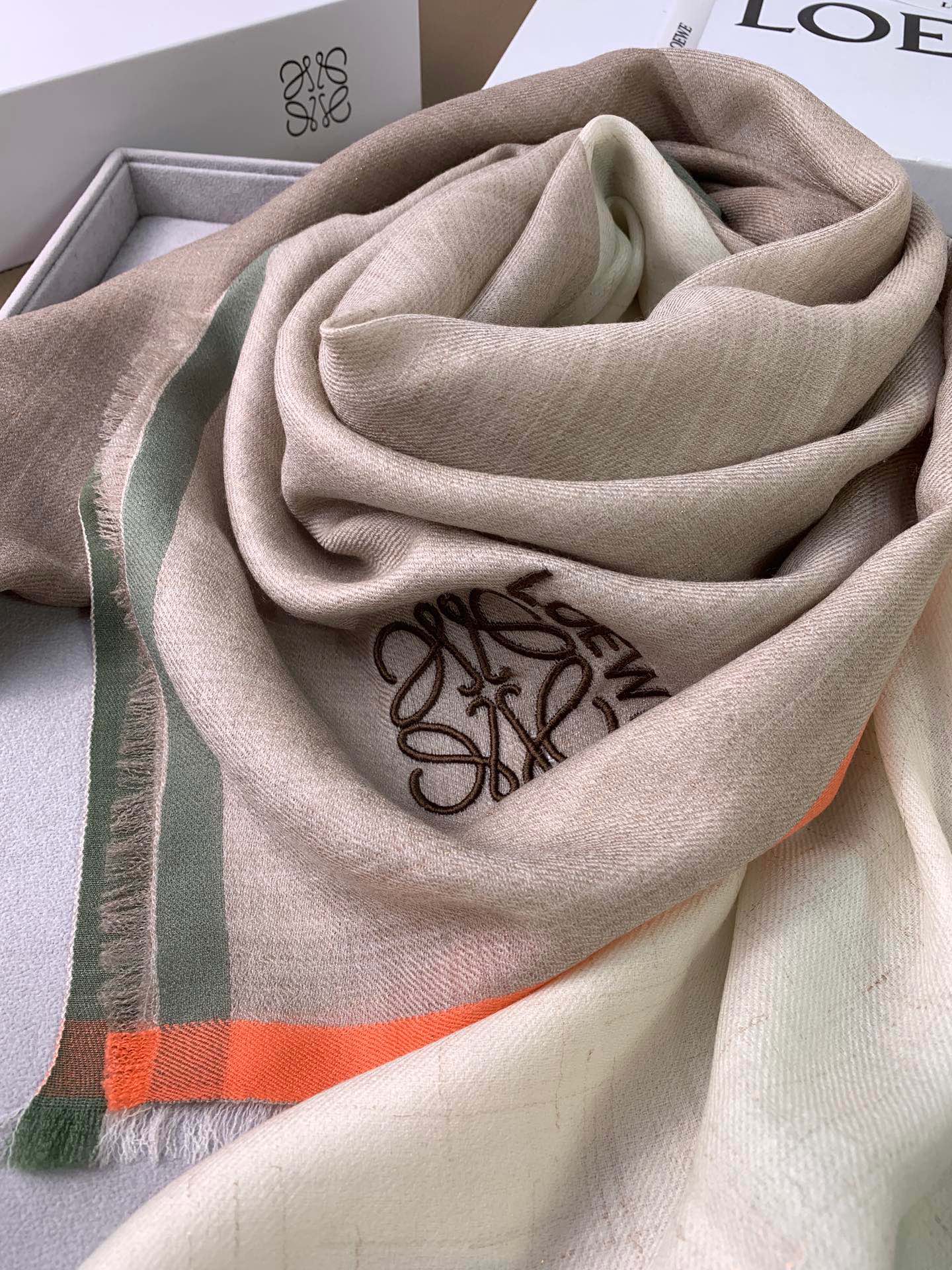 LOEWE 26S SCARF 110 IN CASHMERE 490974