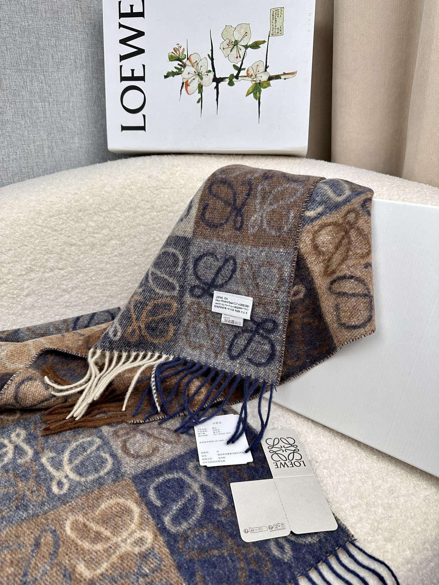 LOEWE 26S SCARF 200 IN CASHMERE 126269