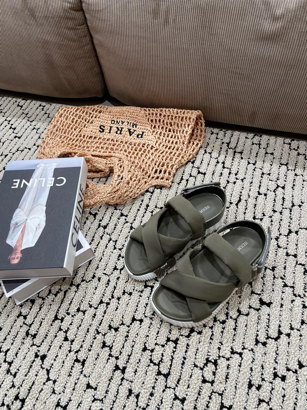 ELECTRIC SANDAL SHADOW CALFSKIN