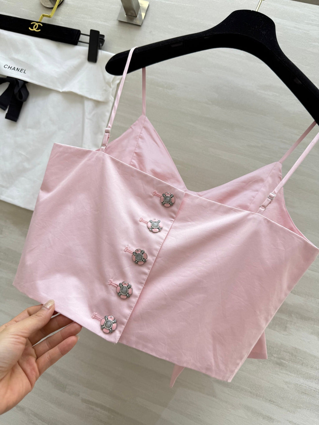 CHANEL 25S SPAGHETTI STRAP TOP STYLE 245