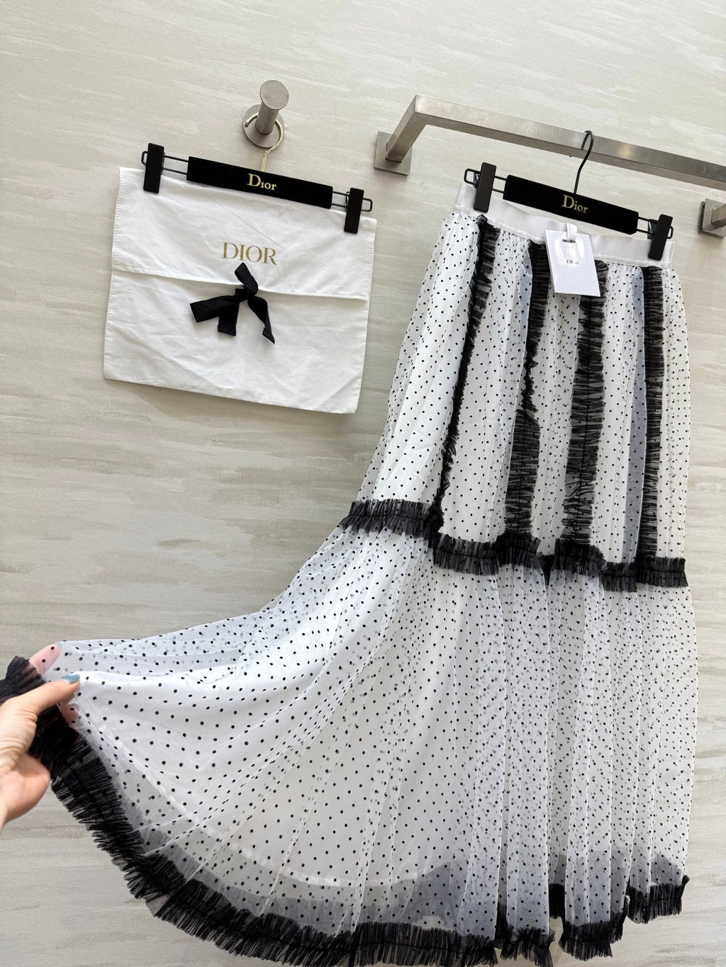 DIOR 25S LONG TULLE SKIRT STYLE 028