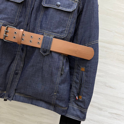 MONCLER 25S DENIM DOWN JACKET 344