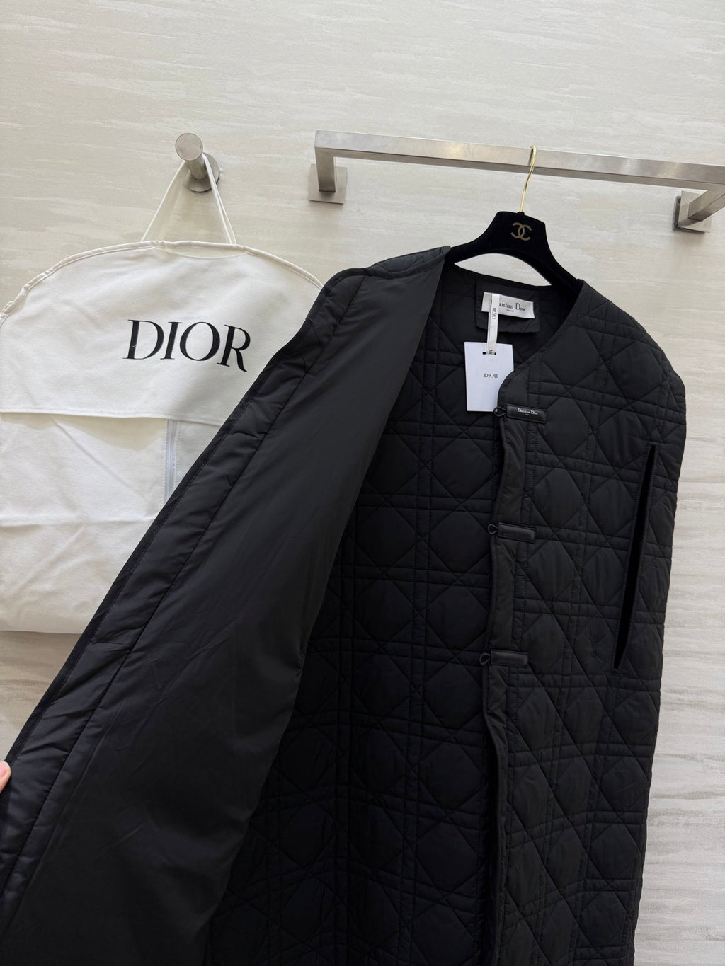 DIOR 25S LONG QUILTED COAT 780
