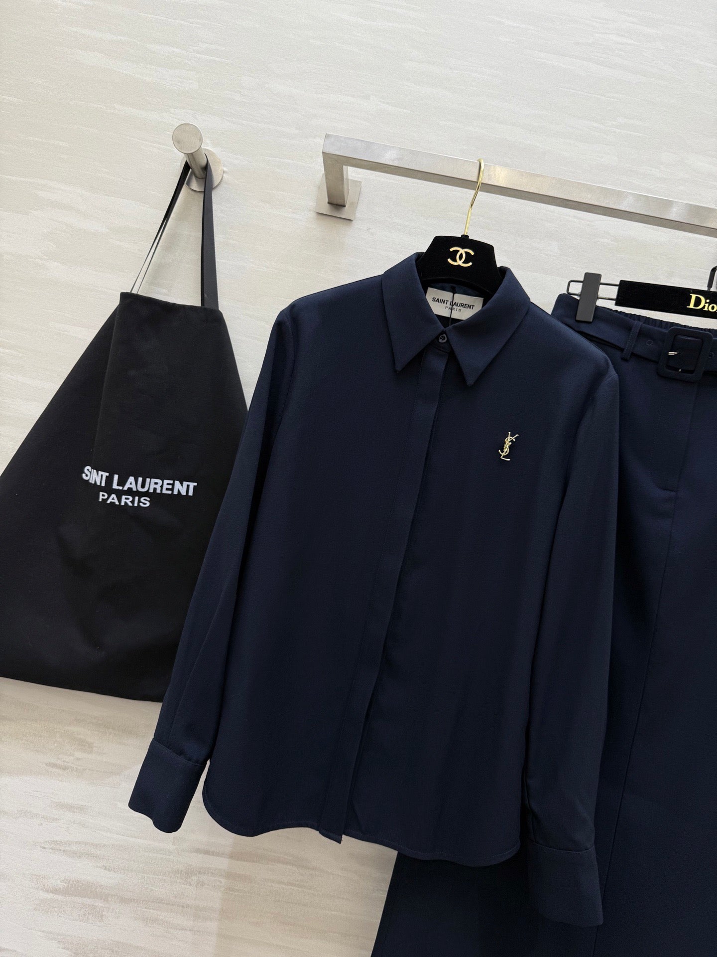 YSL 26S SHIRT AND SKIRT SET 353