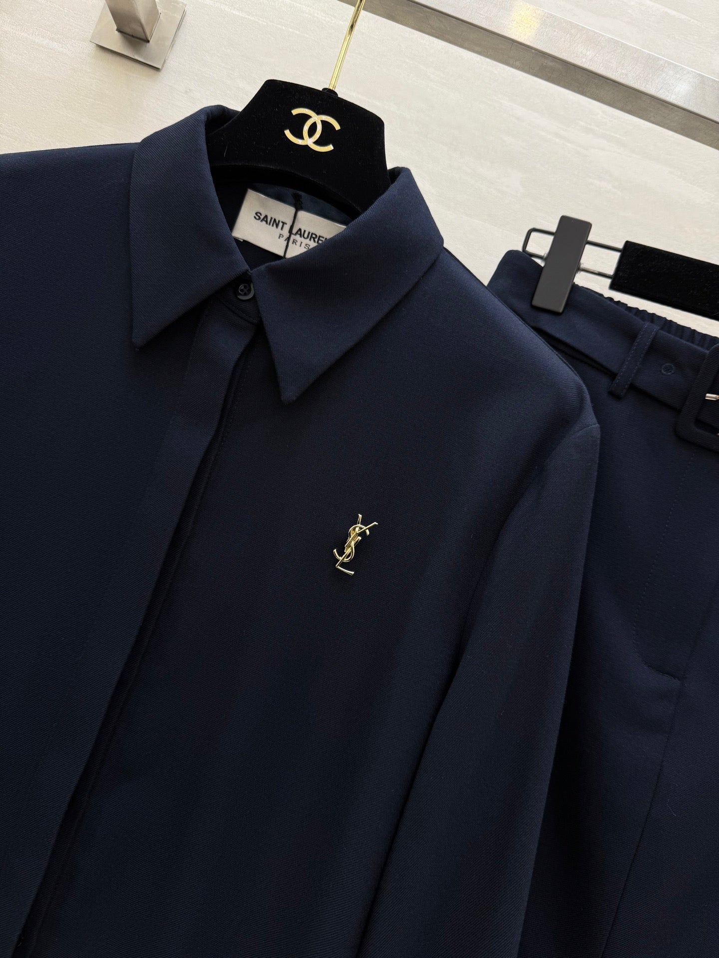 YSL 26S SHIRT AND SKIRT SET 306