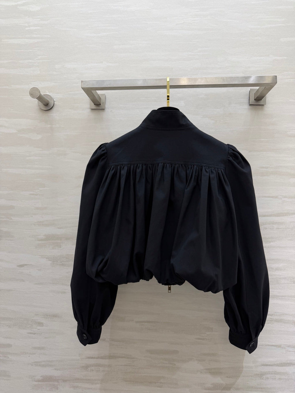 CHLOE BOULE JACKET IN BLACK COTTON