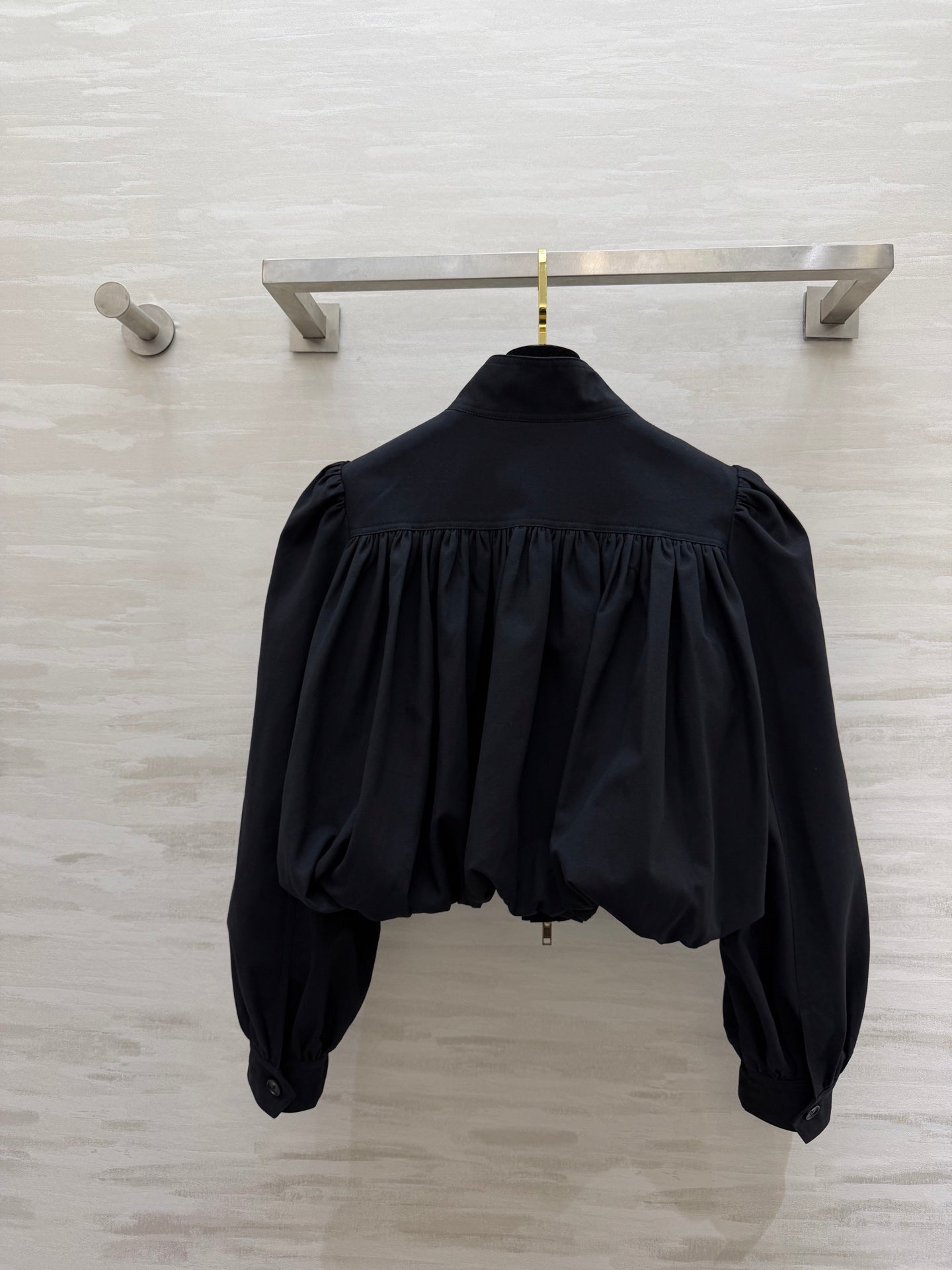CHLOE BOULE JACKET IN BLACK COTTON