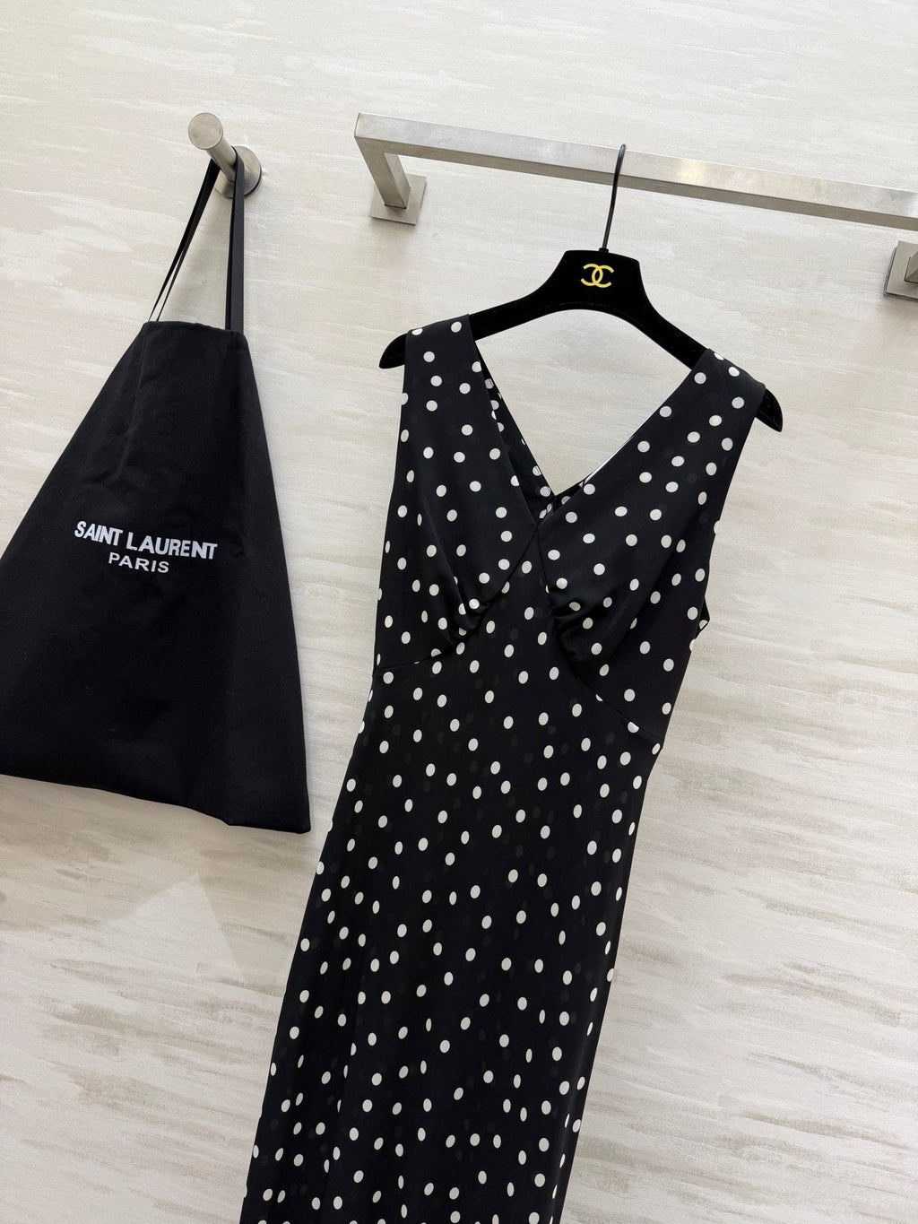 YSL 26S V-NECK MAXI DRESS 275