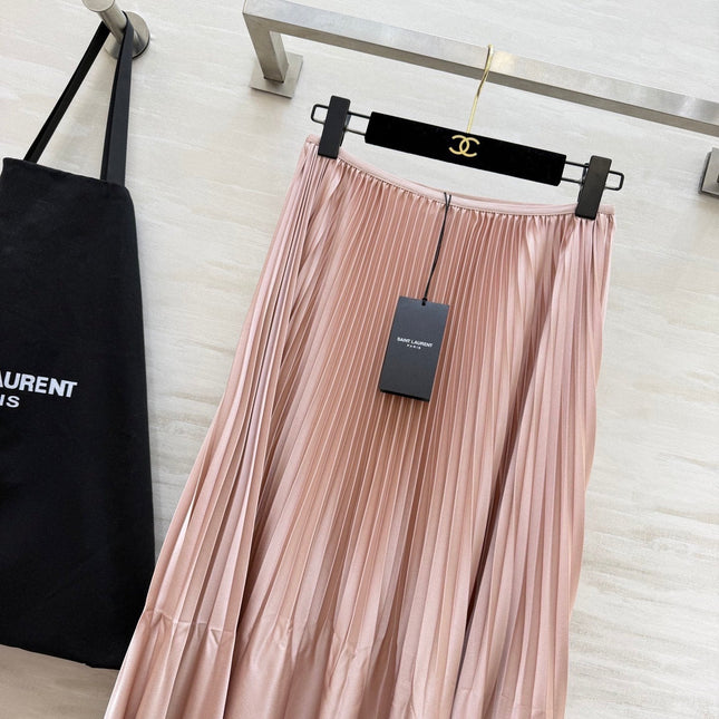 YSL 26S PLEATED MIDI SKIRT 269