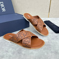 CD ALIAS SANDAL CIDER EMBOSSED CALFSKIN