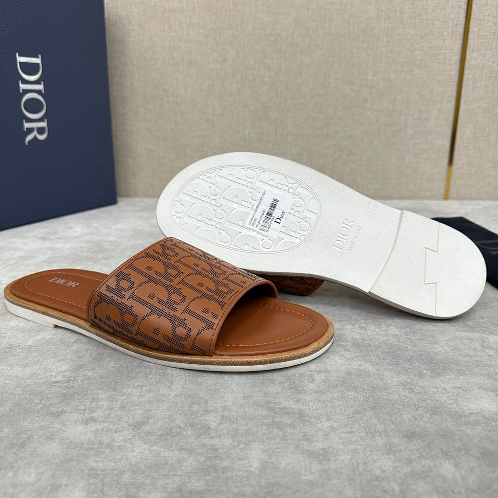 CD SLIDE SANDAL CIDER CALFSKIN