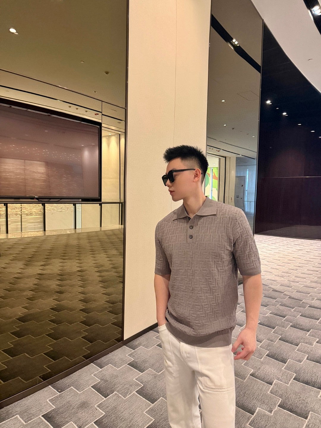 FENDI 26S KNIT POLO SHIRT 035