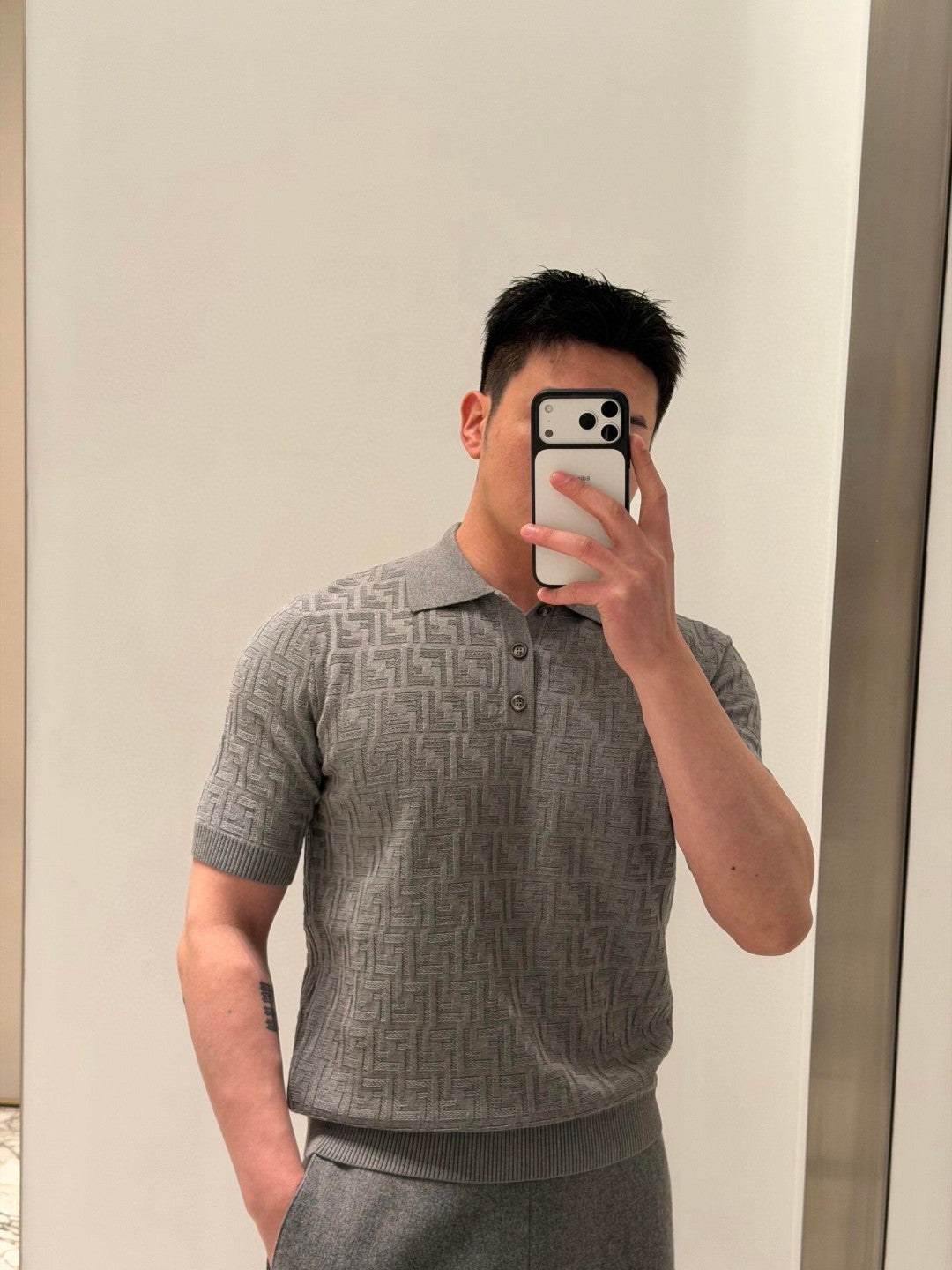 FENDI 26S KNIT POLO SHIRT 035