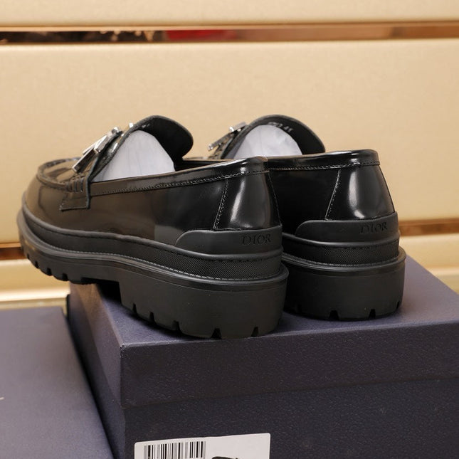 CD EXPLORER LOAFER BLACK POLISHED CALFSKIN