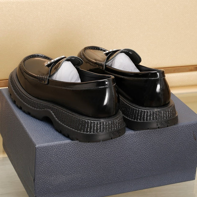 CD EXPLORER ICON LOAFER BLACK POLISHED CALFSKIN