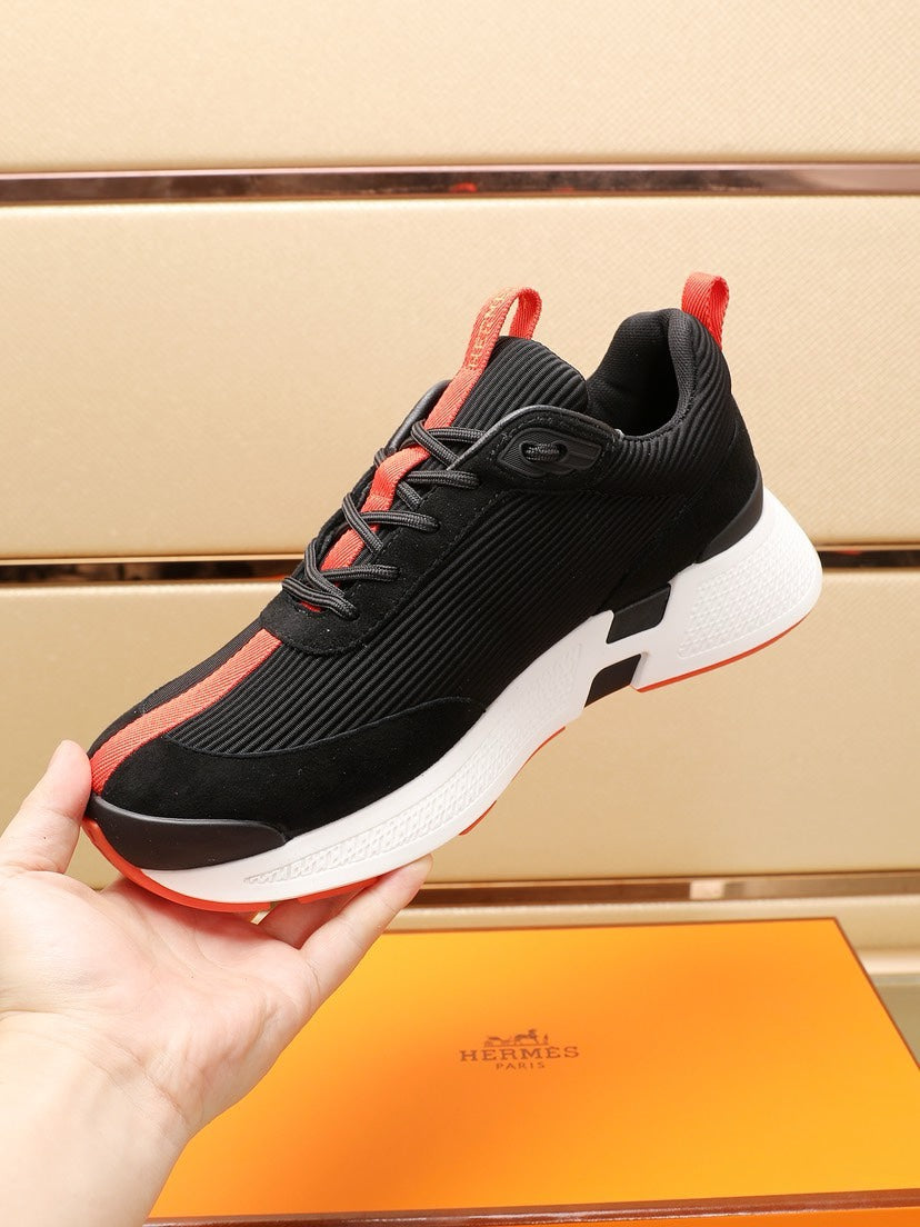 HM HUGO SNEAKER BLACK AND ORANGE WEAVE