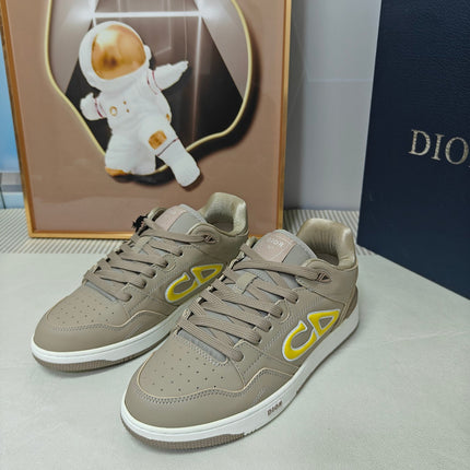 DIOR 26S LOW-TOP SNEAKER IN LIGHT BROWN CALFSKIN