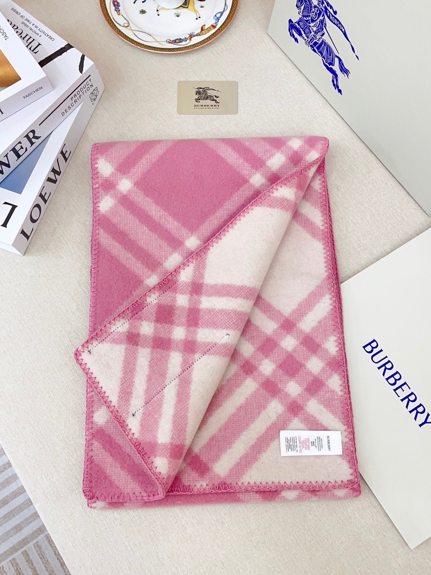 BURBERRY 25S SCARF 182 CM IN CASHMERE 937965