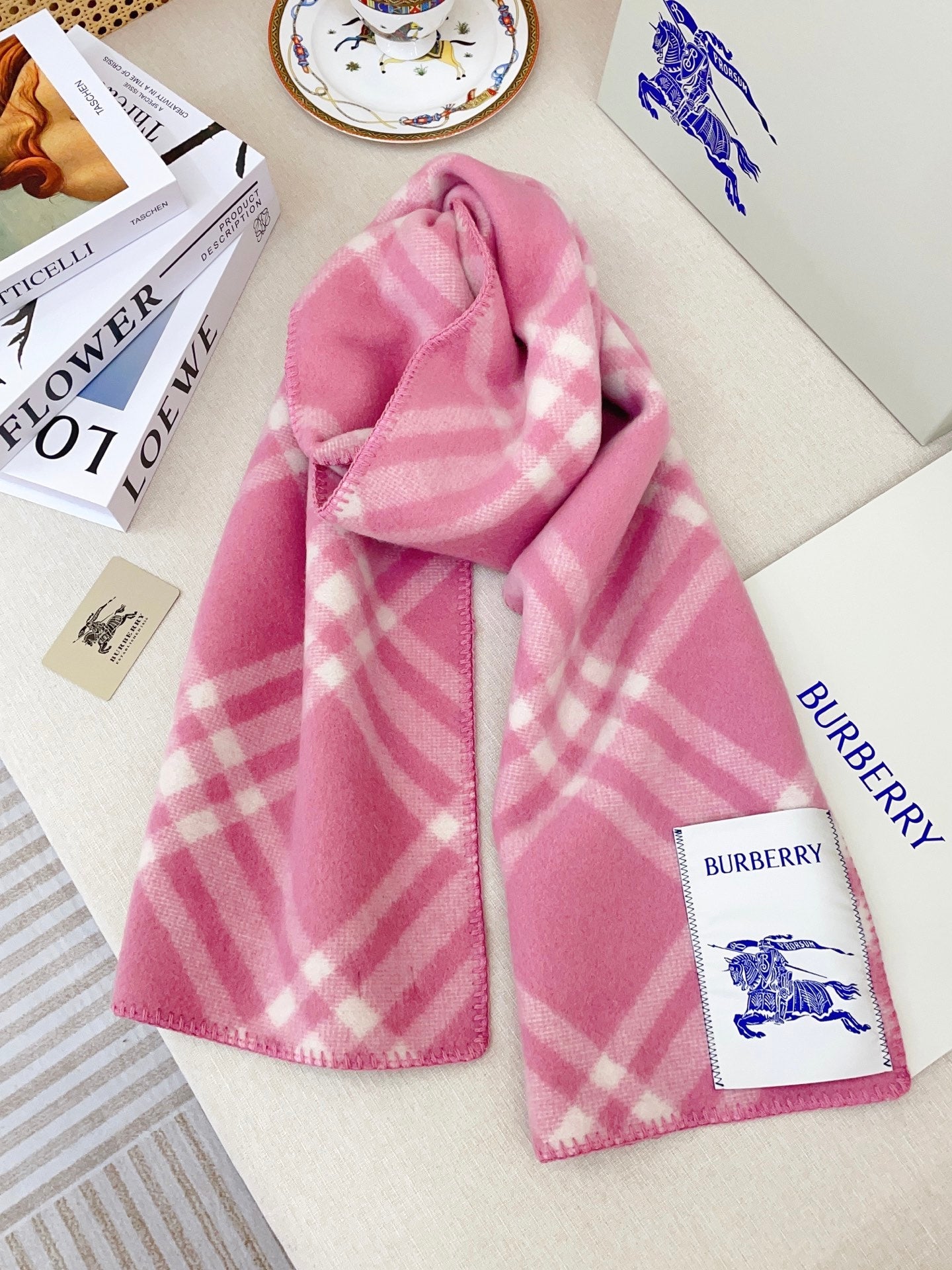 BURBERRY 25S SCARF 182 CM IN CASHMERE 937965