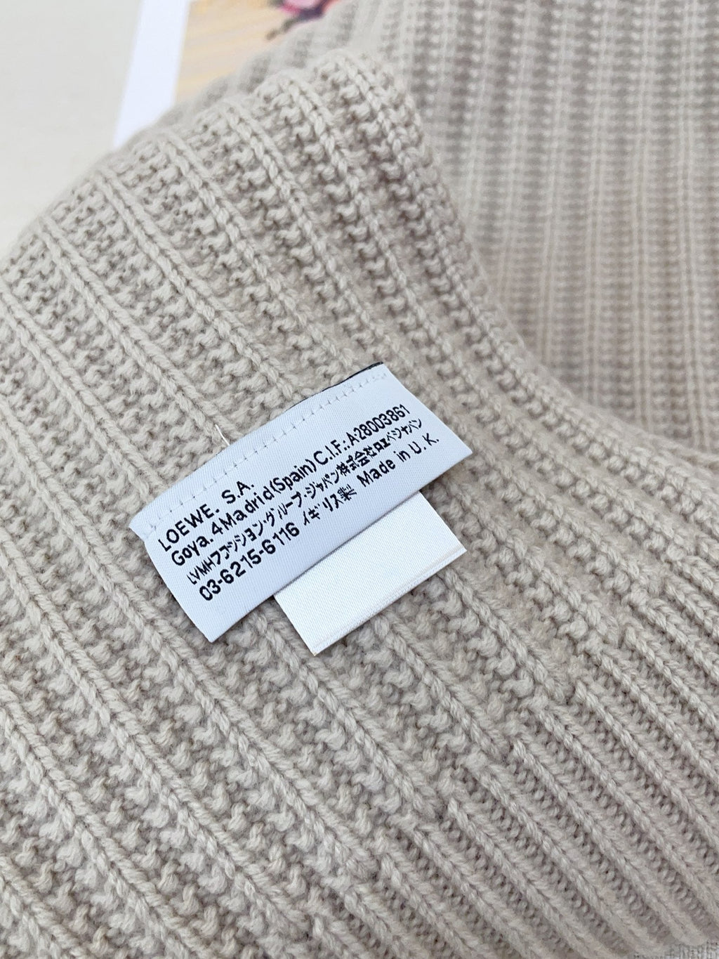 LOEWE 26S SCARF 180 IN CASHMERE 149165