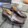PRA LOAFER IN GLOSSY CHOCOLATE BROWN CALFSKIN