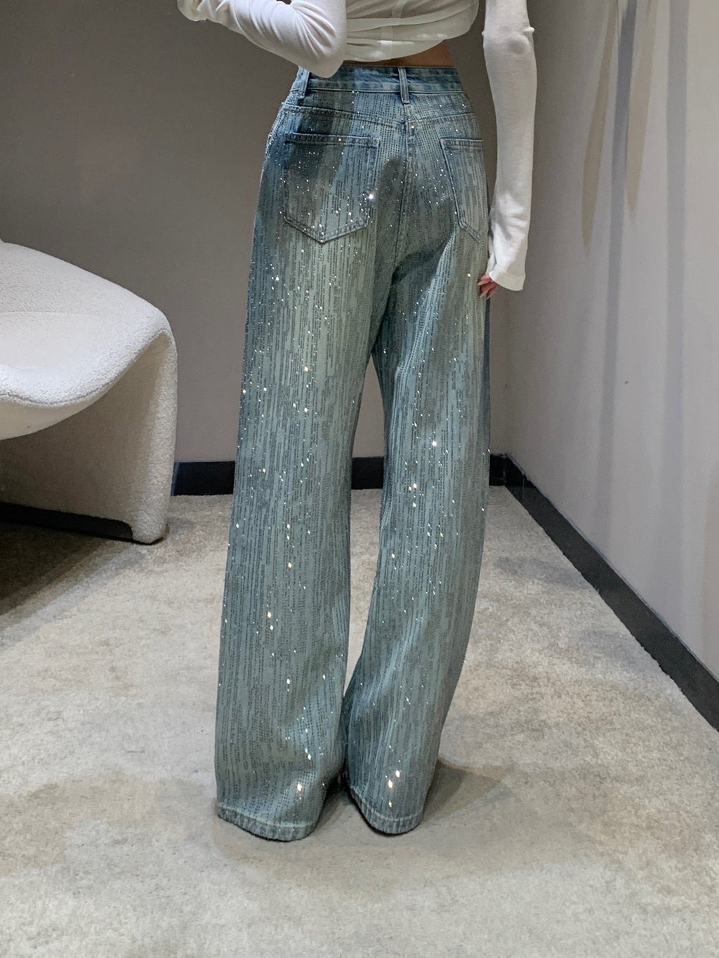 BALENCIAGA 26S WIDE LEG JEANS 005