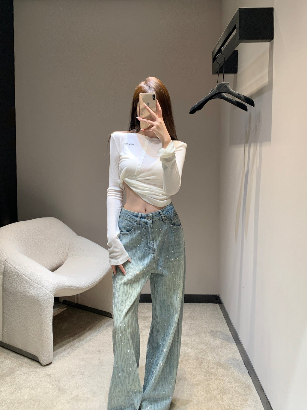 BALENCIAGA 26S WIDE LEG JEANS 005