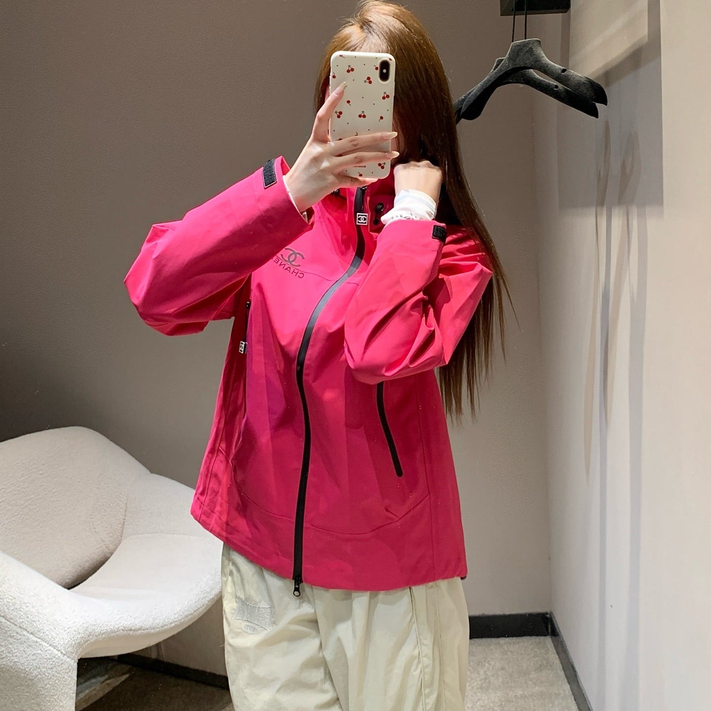 CHANEL 25S HOODED SPORTS JACKET 447