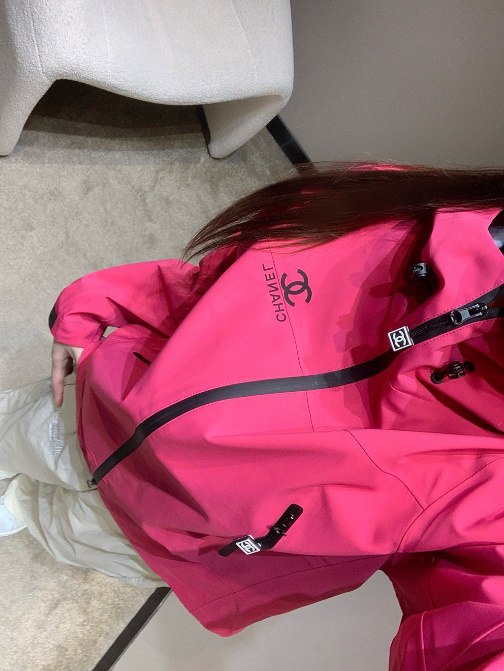 CHANEL 25S HOODED SPORTS JACKET 447