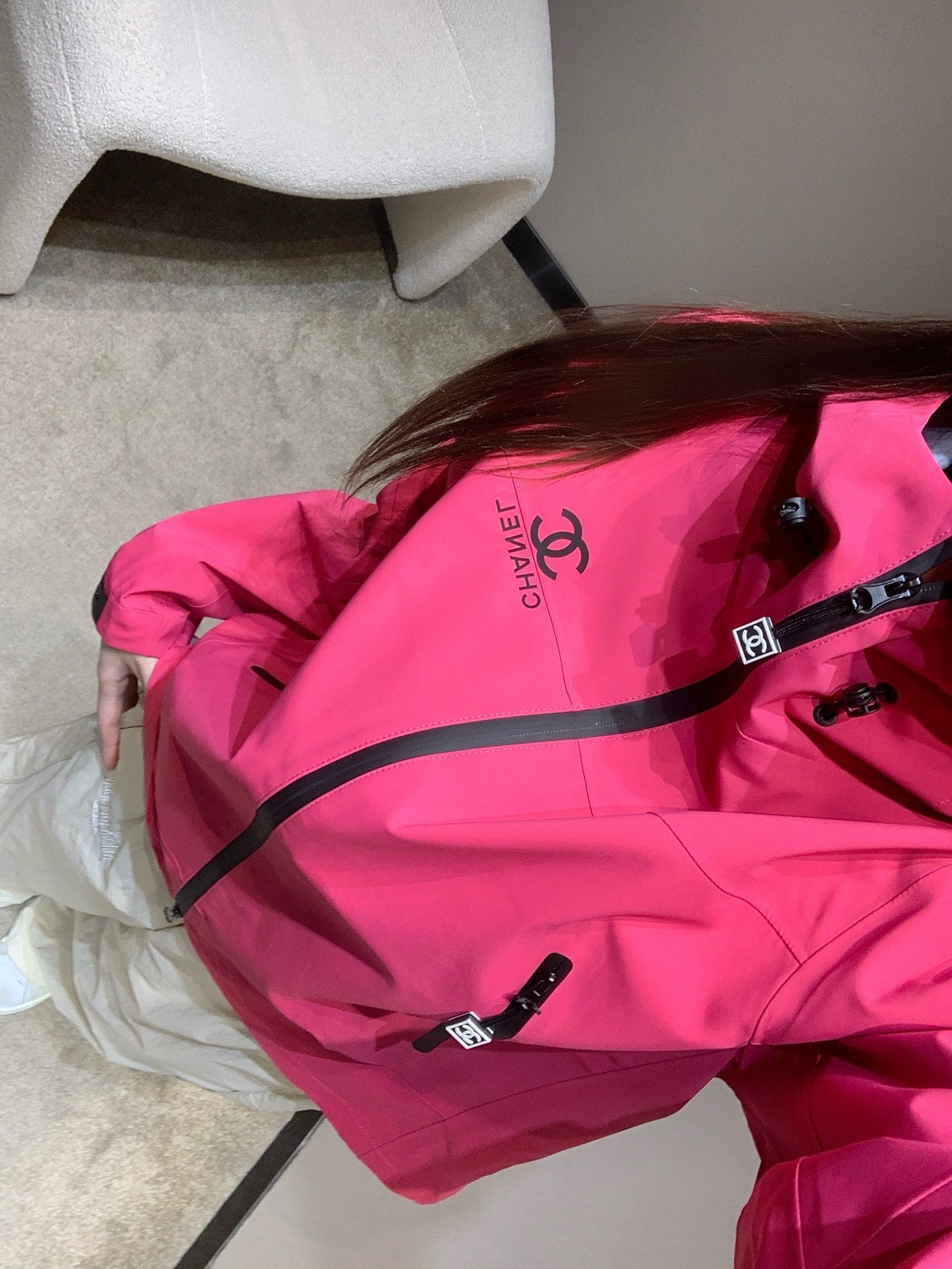 CHANEL 25S HOODED SPORTS JACKET 447