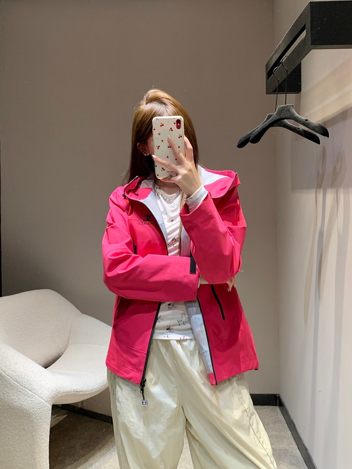 CHANEL 25S HOODED SPORTS JACKET 447