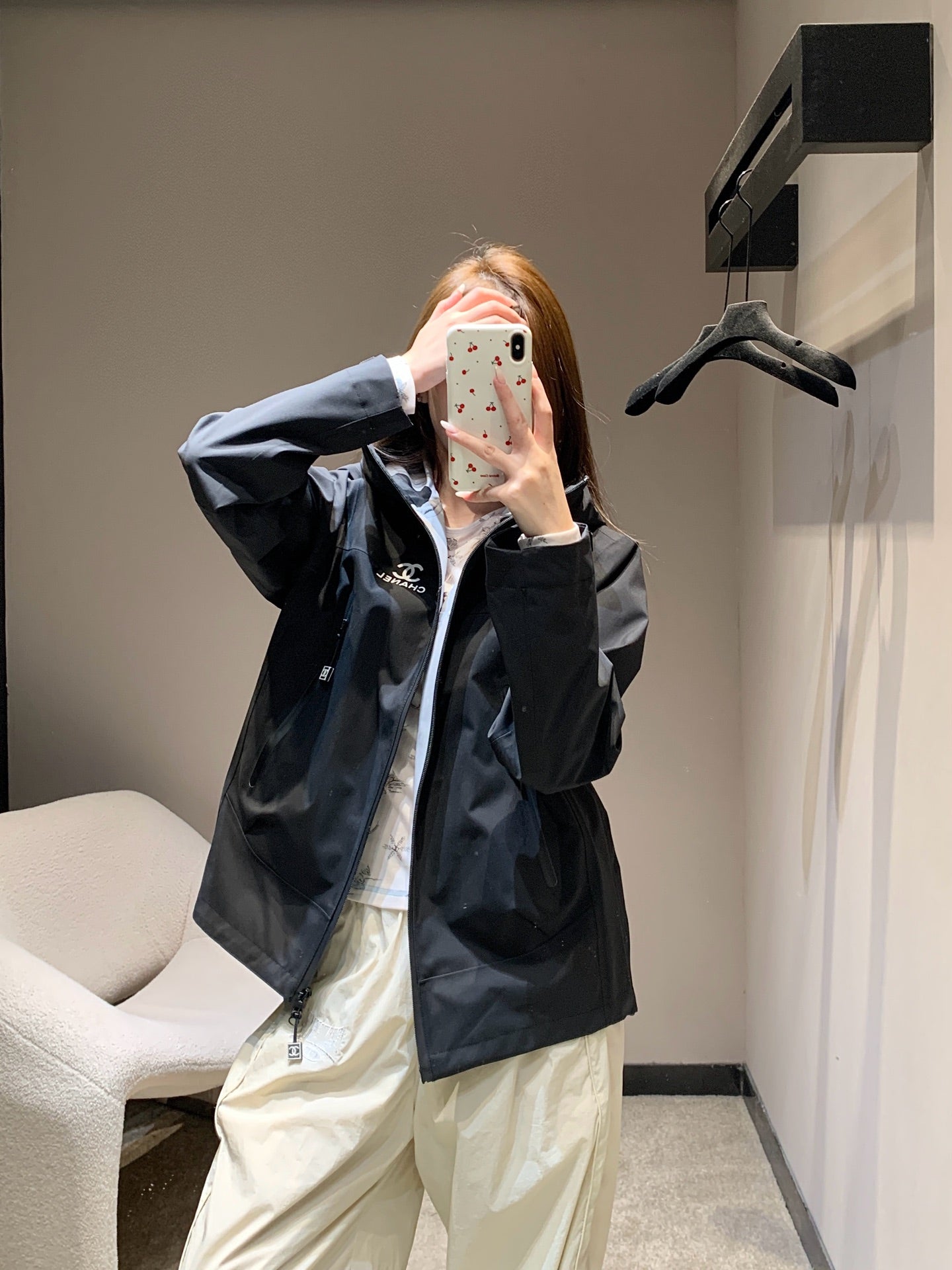 CHANEL 25S HOODED SPORTS JACKET 448
